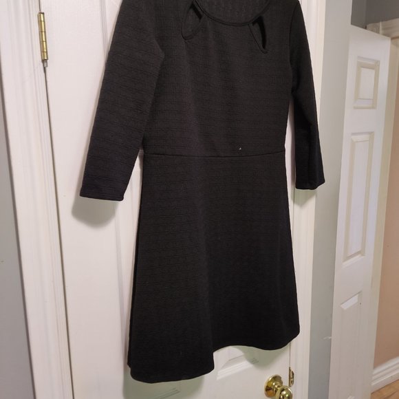 Clientele mini dress, black in color with criss cross design - Picture 2 of 4